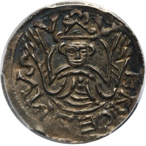 Czechy, Brzetysław I 1037-1055, denar, Praga