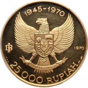 Indonezja, 25000 rupii 1970, generał Sudirman