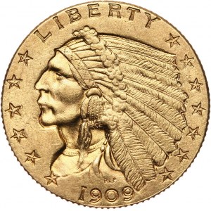USA, 2 1/2 Dollars 1909, Philadelphia