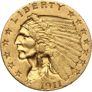 USA, 2 1/2 Dollars 1911, Philadelphia