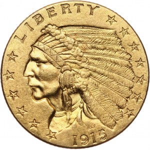 USA, 2 1/2 Dollars 1915, Philadelphia