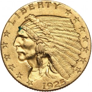 USA, 2 1/2 Dollars 1925 D, Denver