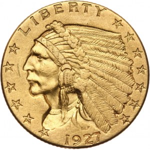 USA, 2 1/2 Dollars 1927, Philadelphia