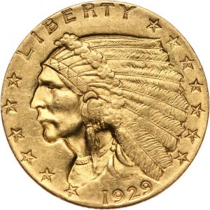 Stany Zjednoczone Ameryki, 2 1/2 dolara 1929, Filadelfia