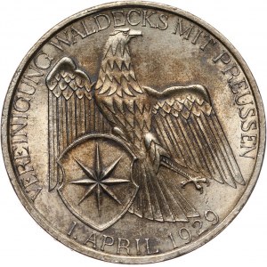 Germany, Weimar Republic, 3 Mark 1929 A, Berlin, Waldeck