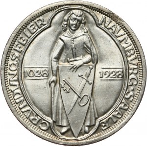 Germany, Weimar Republic, 3 Mark 1928 A, Berlin, Naumburg