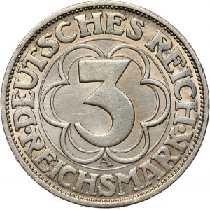 Niemcy, Republika Weimarska, 3 marki 1927 A, Berlin, Nordhausen