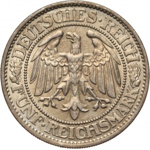 Niemcy, Republika Weimarska, 5 marek 1931 A, Berlin, Dąb