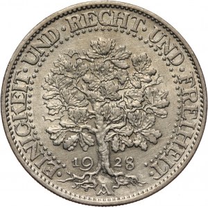 Germany, Weimar Republic, 5 Mark 1928 A, Berlin, Oaktree