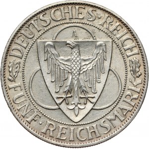 Niemcy, Republika Weimarska, 5 marek 1930 A, Berlin, Rhineland