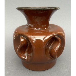 Keramische Vase mit Glühwürmchen. Polen (?), 1970er Jahre.