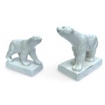 Pair of Bears, Faience, 2nd third of 20th century