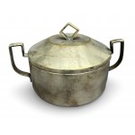 Art Deco sugar bowl, plated, Poland, 1920s/30s.