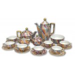 Serwis kawowy Art Deco, porcelana, Union, Klasterec, Czechosłowacja, ok. 1920