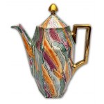 Serwis kawowy Art Deco, porcelana, Union, Klasterec, Czechosłowacja, ok. 1920