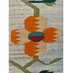 Kilim kwiatowy Art Deco. Wytwórnia Gliniany, Polska, lata 30-te XX w.