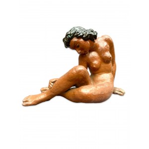 Ceramic sculpture Nude, signed, author undetermined, Europe, 1930s.