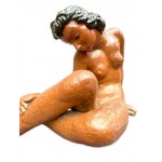 Ceramic sculpture Nude, signed, author undetermined, Europe, 1930s.