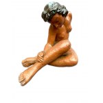 Ceramic sculpture Nude, signed, author undetermined, Europe, 1930s.