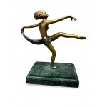 Figurka Tancerka, w stylu projektów Josef Lorenzla. Europa, lata 20/30 XXw.