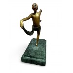 Figurka Tancerka, w stylu projektów Josef Lorenzla. Europa, lata 20/30 XXw.