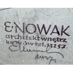 Projekt wnętrza salonu Art Deco. Architekt E. Nowak, Kraków, Polska, 1937r.