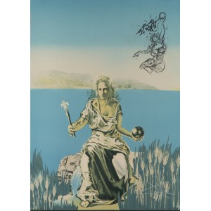 Salvador Dalí (1904 Figueres - 1989 Figueres), Koronacja Gali (Cesarzowa) z cyklu 'Visions Surrealiste'