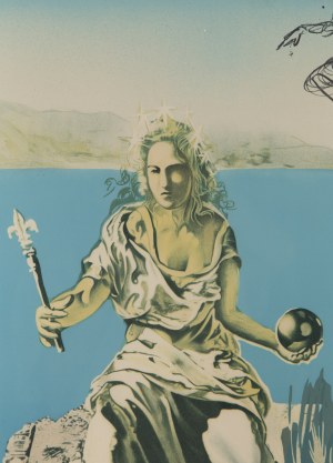 Salvador Dalí (1904 Figueres - 1989 Figueres), Koronacja Gali (Cesarzowa) z cyklu 'Visions Surrealiste'