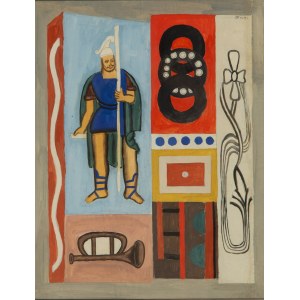 Marek Wlodarski (alias Henryk Streng) (1903 Lviv - 1960 Warsaw), Composition with St. Florian, 1927