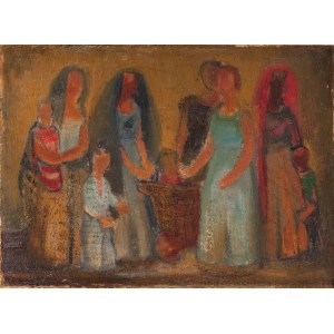 Louis Lille (1897 Podwłoczyska nad Zbruczem - 1957 Paris), Frauen mit einer Wiege
