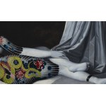 Tomasz Poznysz (b. 1988, Pasłęk), Odalisque en grisaille from the series Under the skin, 2023