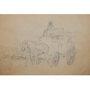 Painter unspecified, 20th century, Carriage