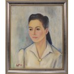Zdzisław CYANKIEWICZ - CYAN (1912-1981), Portret kobiety w białej bluzce, 1947