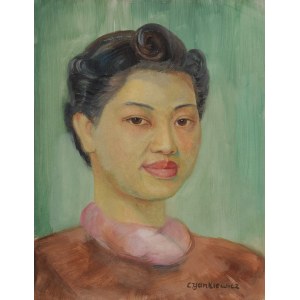 Zdzisław CYANKIEWICZ - CYAN (1912-1981), Portret kobiety