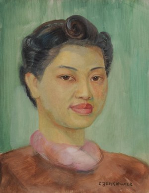 Zdzisław CYANKIEWICZ - CYAN (1912-1981), Portret kobiety