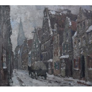 Ernst KOLBE (1876-1945), Ulica v meste, asi 1925