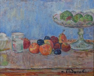 Hanna RUDZKA-CYBISOWA (1897-1988), Martwa natura z jabłkami