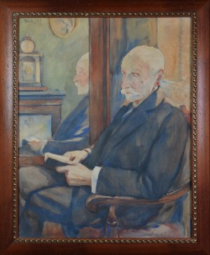 Włodzimierz BŁOCKI (1885-1921), Portret I. P. - Portret w słońcu, 1918