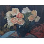 Janina NOWOTNOWA (1883-1963), Żółte róże w wazonie, 1935