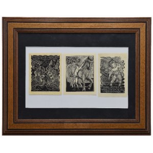Stefan MROŻEWSKI (1894-1975), Set of 3 woodcuts in a common frame