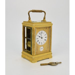 Firma Johann Heinrich MOSER & Cie, Zegarek podróżny, z budzikiem, tzw. „kareciak”; zwany też „oficerskim”