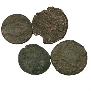 Roman empire Lot 4 coins Reduced antoninianus Claudius II Gothicus