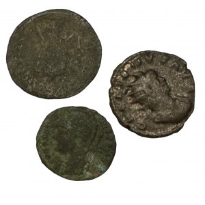 Roman empire Lot 3 coins Antoninianus end Rome Folis ND