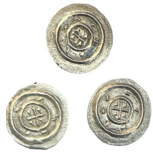Hungary Béla II.the Blind , 1Denar lot 3 coins, 3 diferents punch