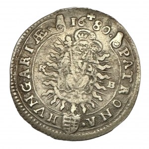 Hungary XV. Kreuzer LEOPOLD I. 1680 K.B.