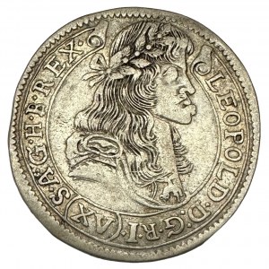 Hungary XV. Kreuzer LEOPOLD I. 1681 K.B.