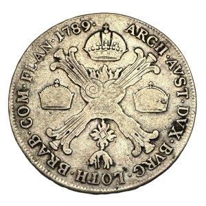 Belgium ½ Kronenthaler JOSEPH II. 1789 A type 2