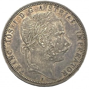 Austria-Hungarn Double Gulden 1866 A Franz Joseph I. R!