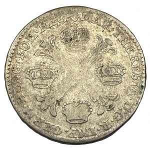 Belgium ½ Kronenthaler MARIA THERESIA 1758 type 1 Brussels
