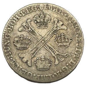 Belgium ½ Kronenthaler MARIA THERESIA 1763 type 1 Brussels
